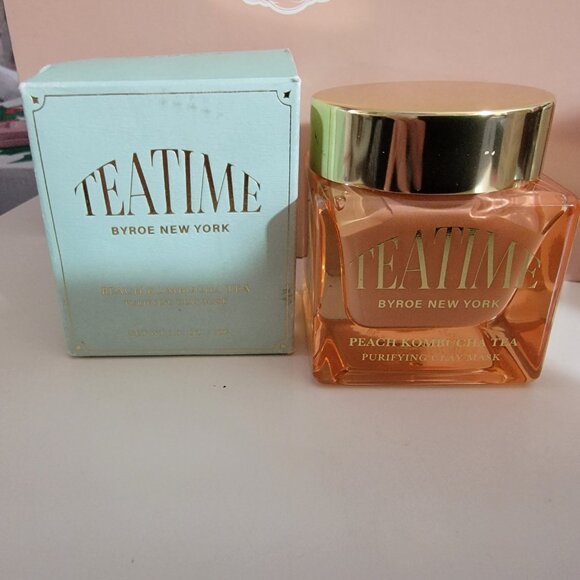 Byroe Peach Kombucha Tea Purifying Clay Mask Full Size - Picture 2 of 13